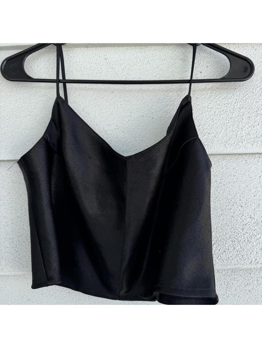 American Vintage Women's Black Vests-tanks-cami